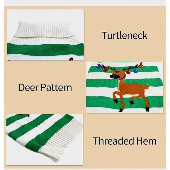 NWT DELIFUR HOLIDAY DOG SWEATER - Picture 5 of 6